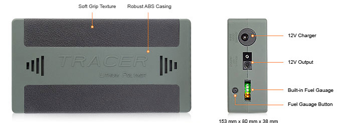 Tracer CPAP Battery labelled 