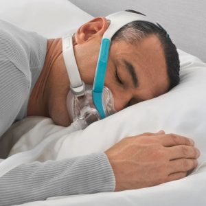 F&P Evora Full Face Mask - Man on Pillow