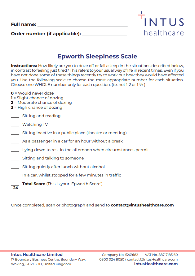 Epworth Sleepiness Scale