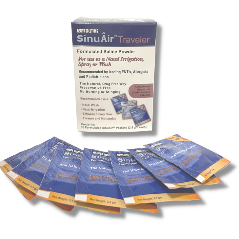 SinuAir Sachets for SinuPulse Traveller Nasal Irrigator | Intus Healthcare