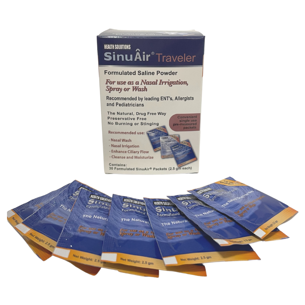 SinuAir Sachets for SinuPulse Traveller Nasal Irrigator | Intus Healthcare